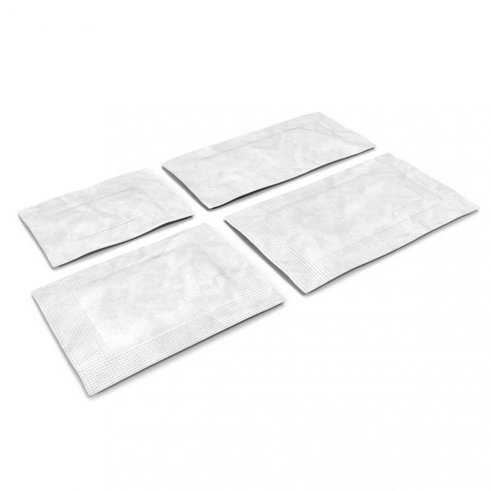 3D Sugar Packets White Set model