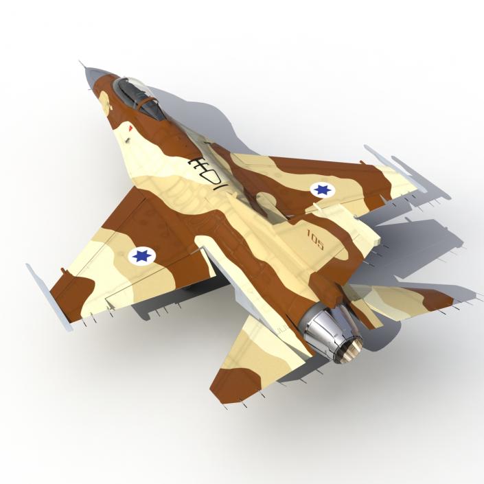 3D model Fighter F-16 Fighting Falcon Israel