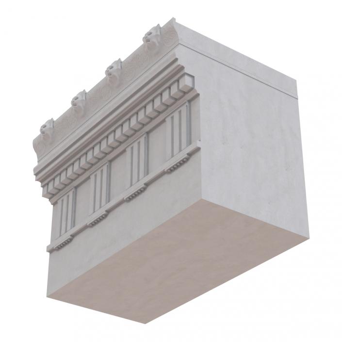 Doric Architrave and Frieze Greco Roman 3D model