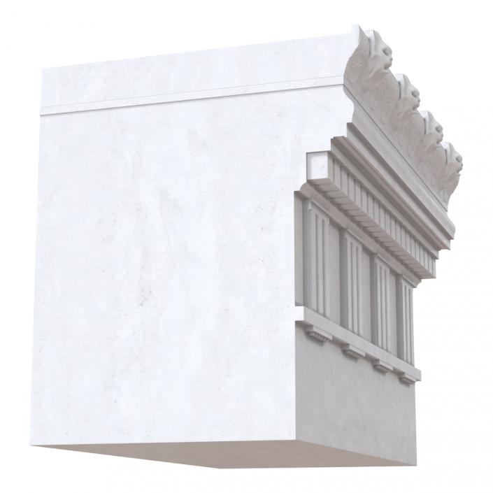 Doric Architrave and Frieze Greco Roman 3D model