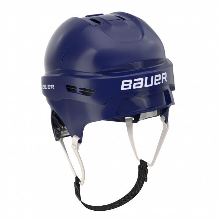 Ice Hockey Helmet Blue 2 3D model