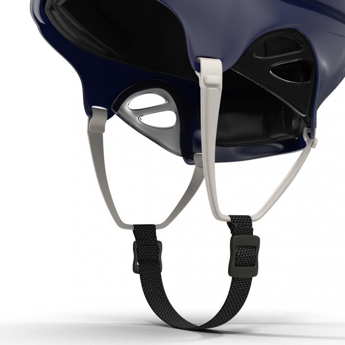 Ice Hockey Helmet Blue 2 3D model