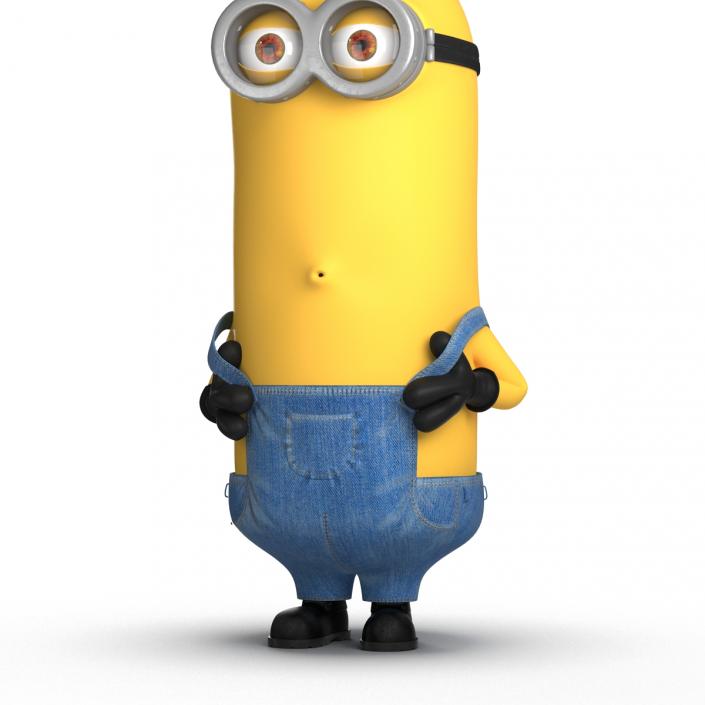 Tall Two Eyed Minion Pose 4 3D
