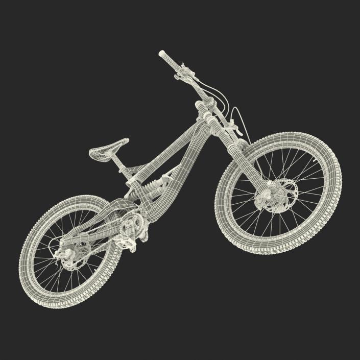 3D Mountain Bike GT Fury Rigged model