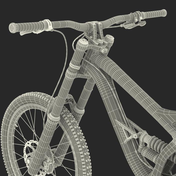3D Mountain Bike GT Fury Rigged model