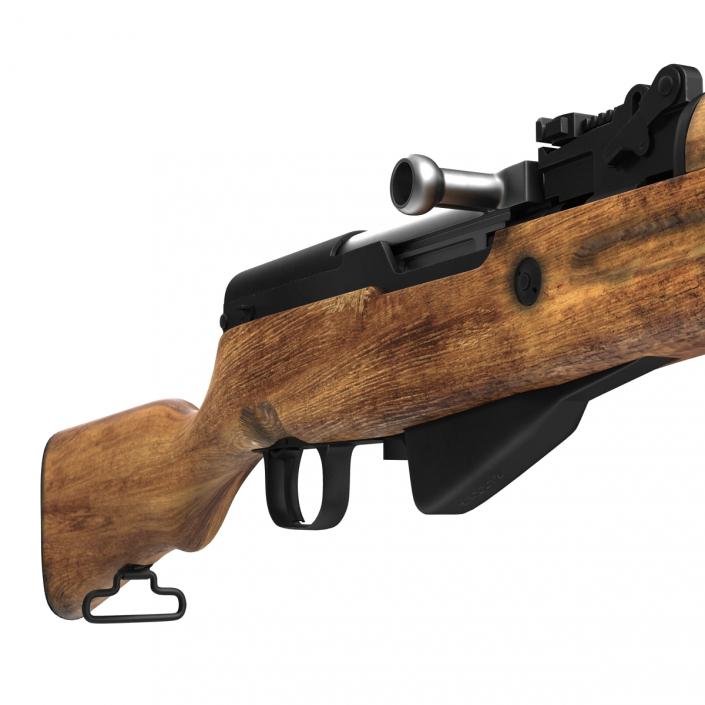 3D Soviet Semi Automatic Carbine SKS 45