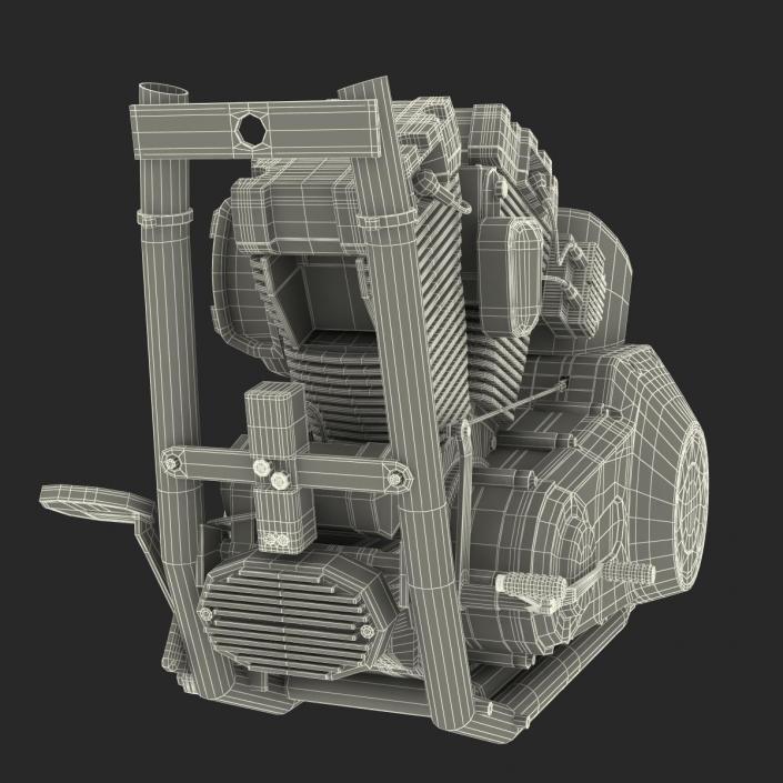 Motorcycle Engine 2 3D model