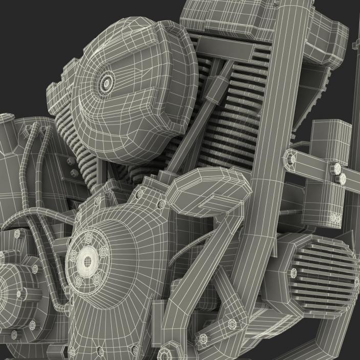 Motorcycle Engine 2 3D model