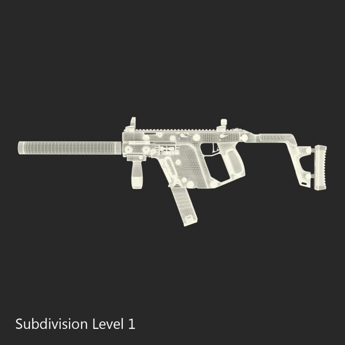 Submachine Gun KRISS Vector 3D