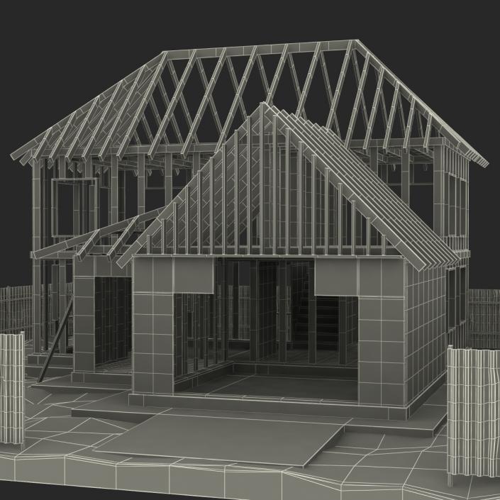 3D Private House Construction 5 model