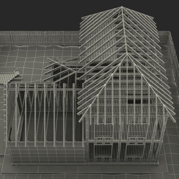 3D Private House Construction 5 model