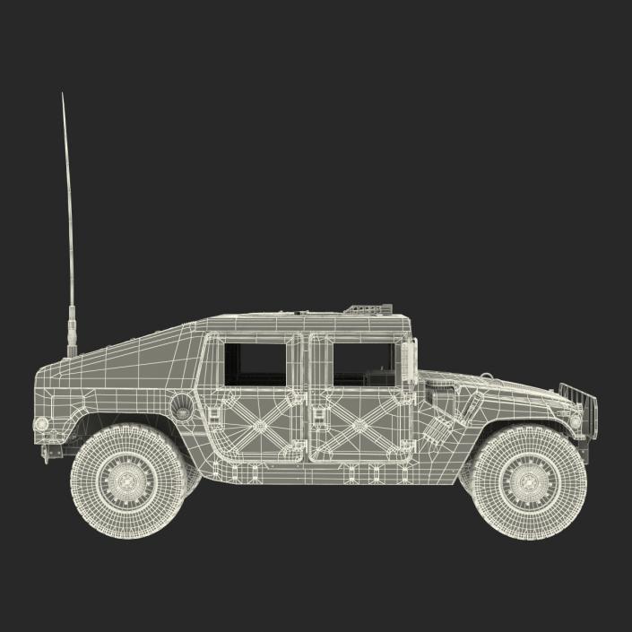 3D Humvee Desert model