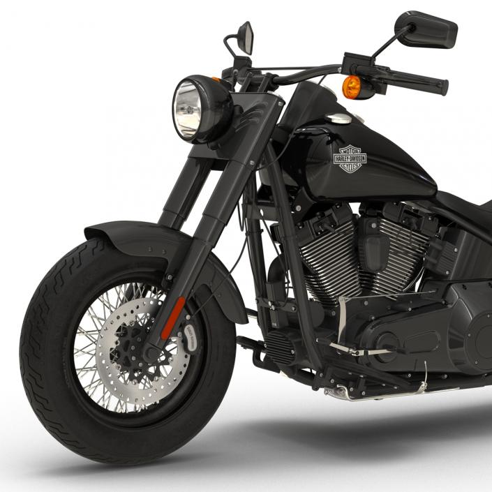 3D model Harley Davidson Softail Slim 2016 Rigged