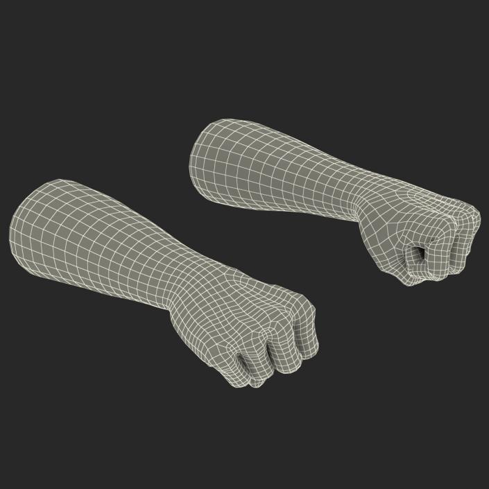 3D Man Hands 2 Pose 2 model