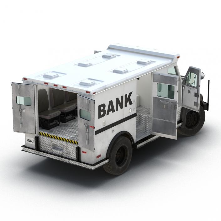 3D model Bank Armored Car 2 Rigged