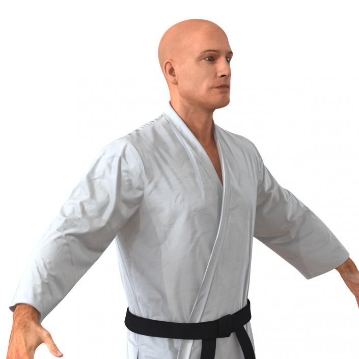 3D Rigged Karate Fighters Collection model