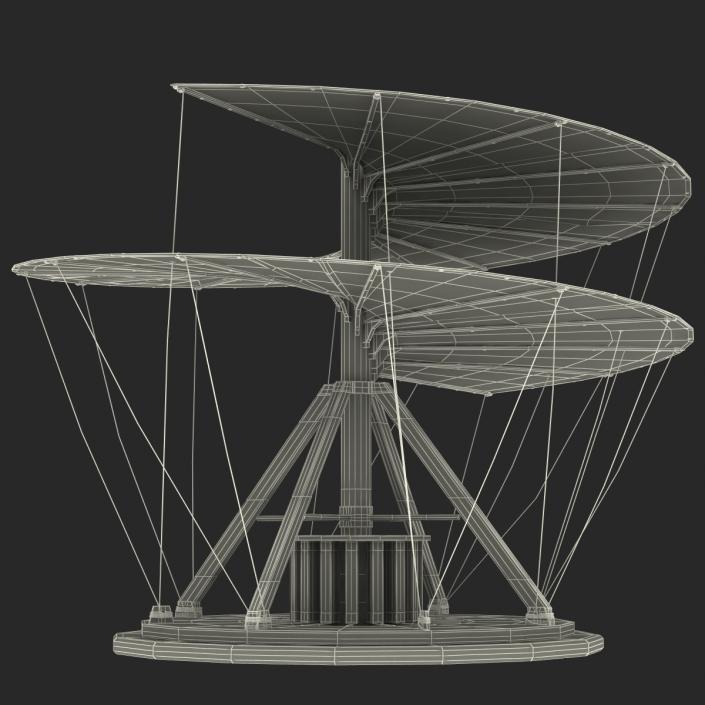 3D model Leonardo Da Vinci Aerial Screw