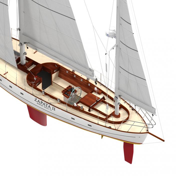 3D Sailing Yacht model