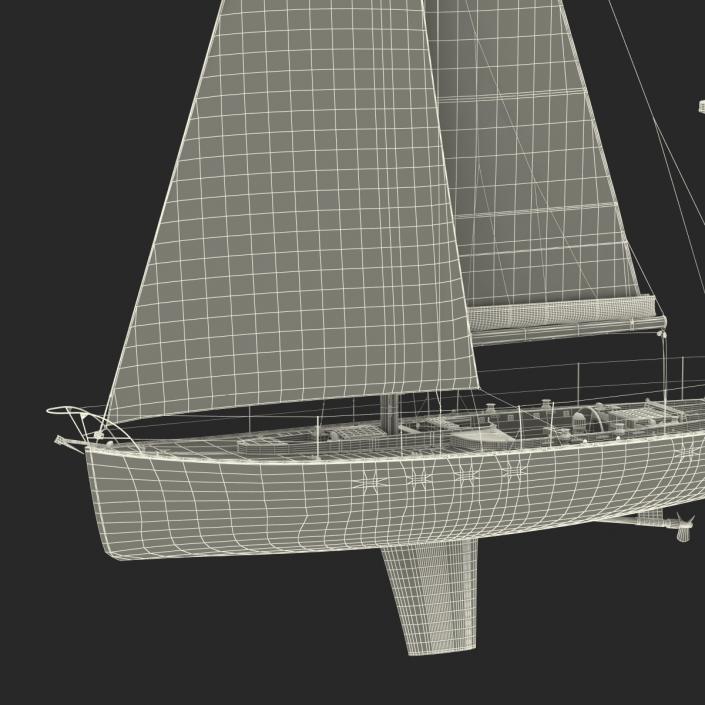 3D Sailing Yacht model