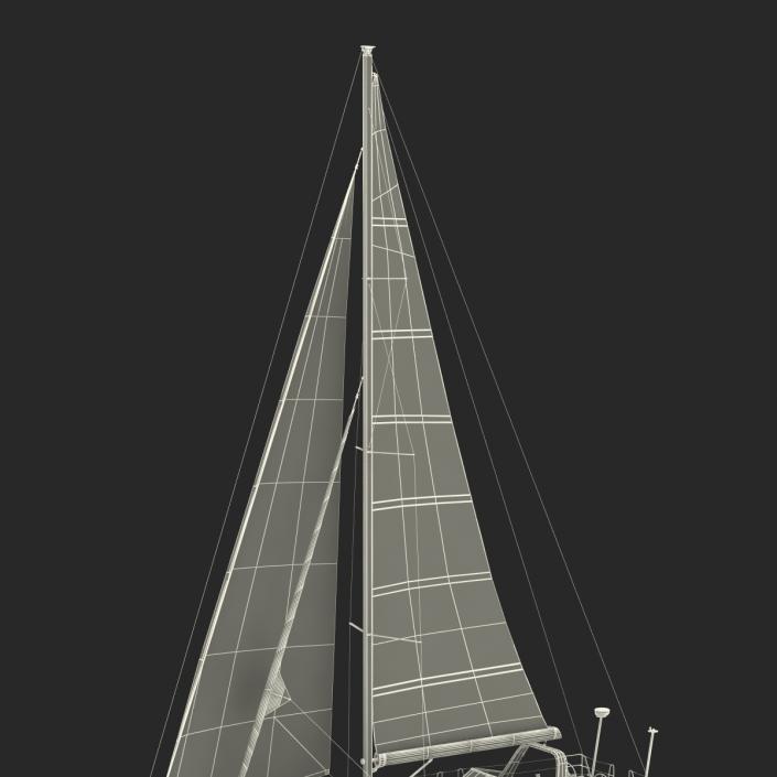 Offshore Sailing Yacht 2 3D model