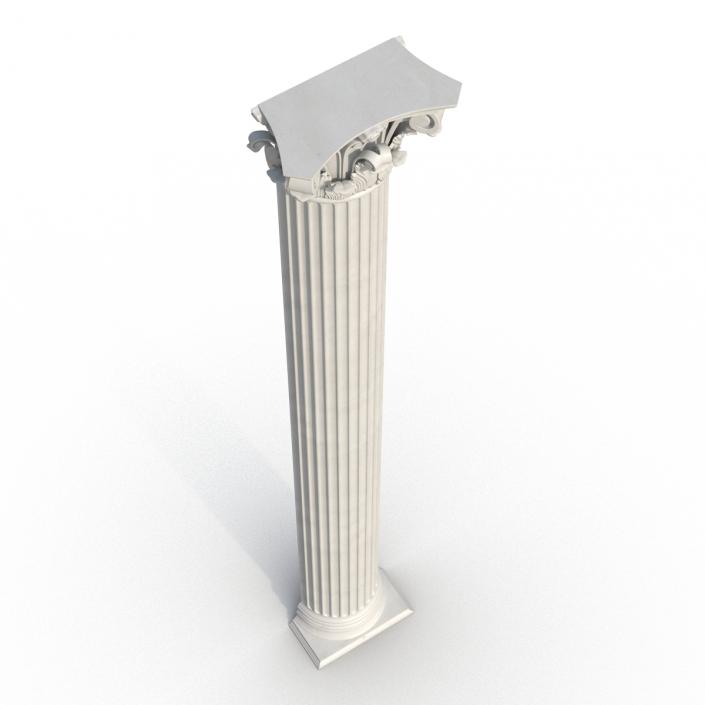 Column Corinthian Greco Roman 3D model