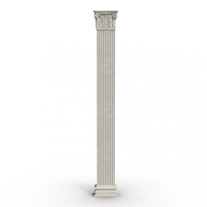 3D Column Corinthian Greco Roman 2