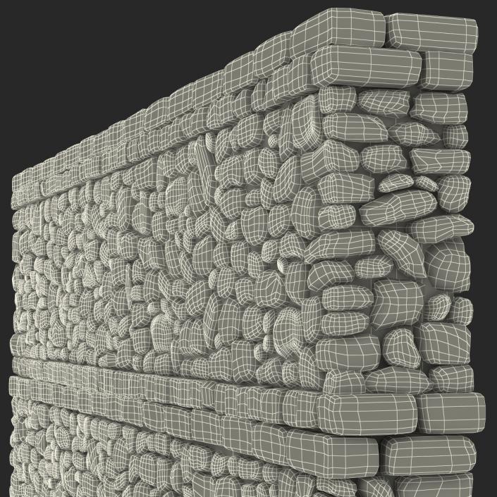 Wall Section Greco Roman 3D model