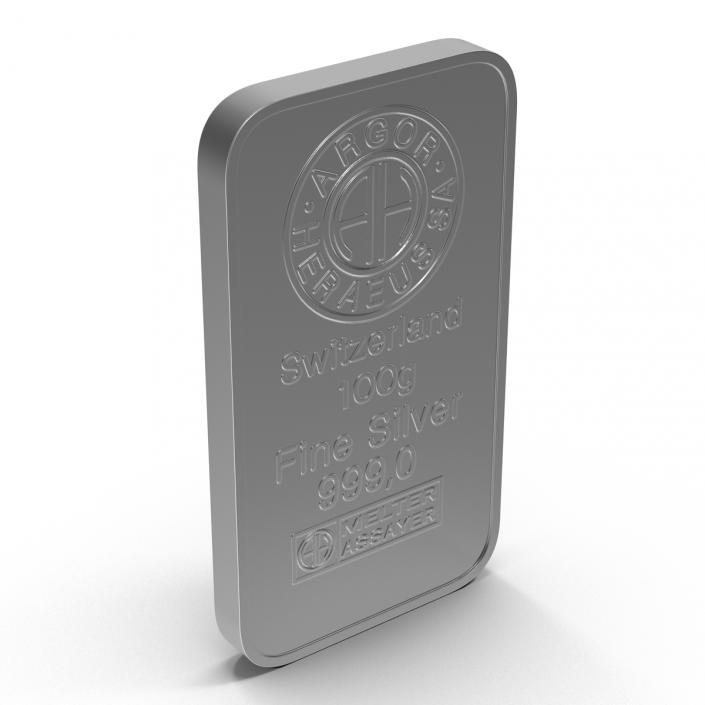 3D model Silver Bar 100g