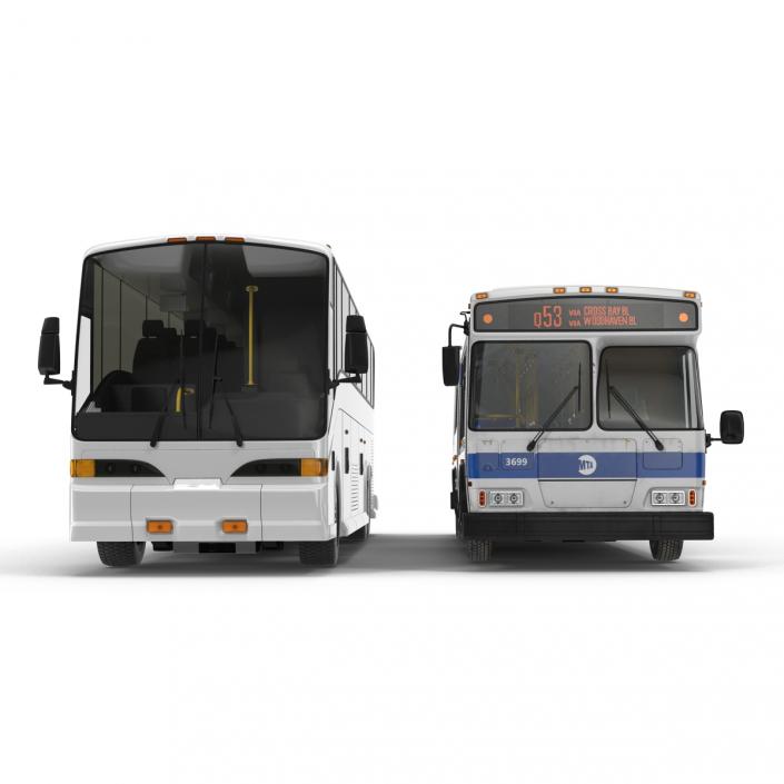 3D Buses Collection 5 model