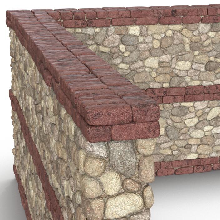 3D Wall Section Greco Roman 2