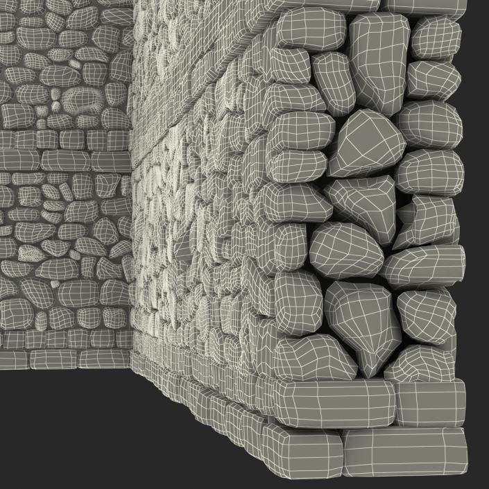 3D Wall Section Greco Roman 2