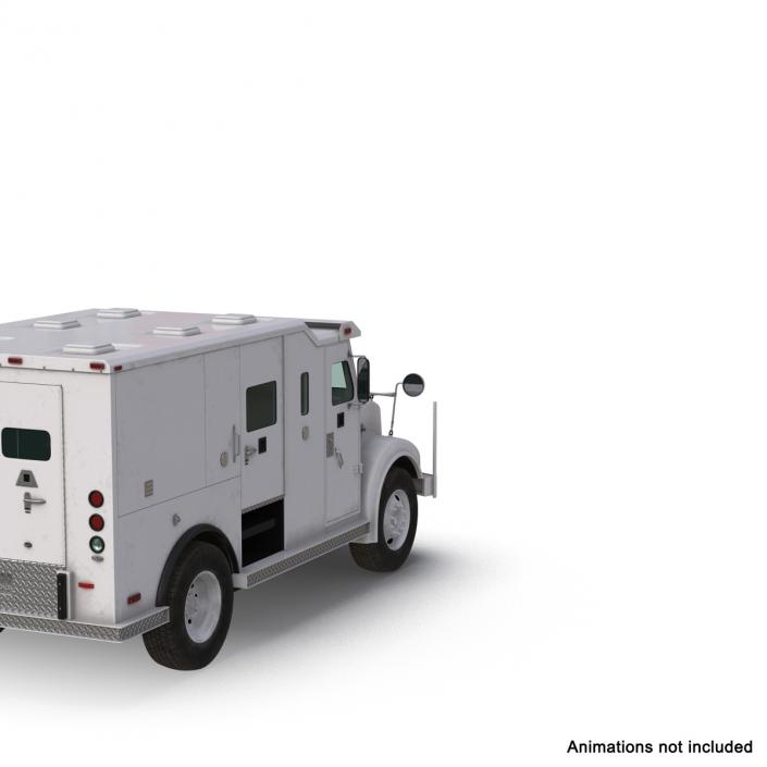 3D Armored Cash Transport Car Rigged model