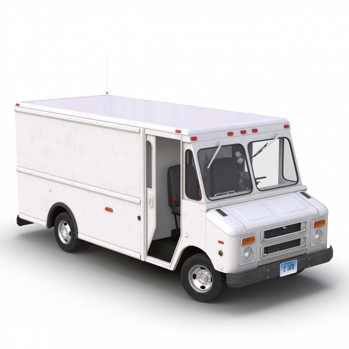 Post Office Truck Rigged 3D model