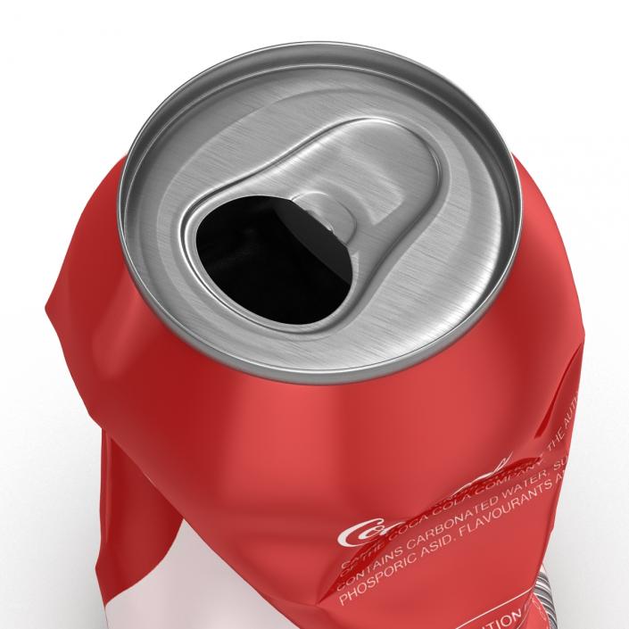3D Crushed Soda Can Coca Cola