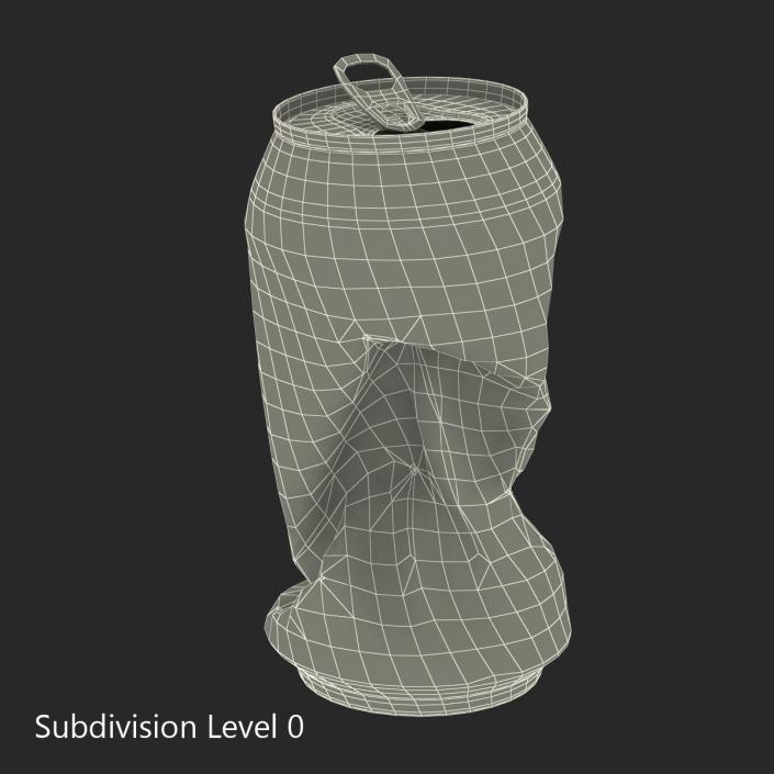 3D Crushed Soda Can 2 model