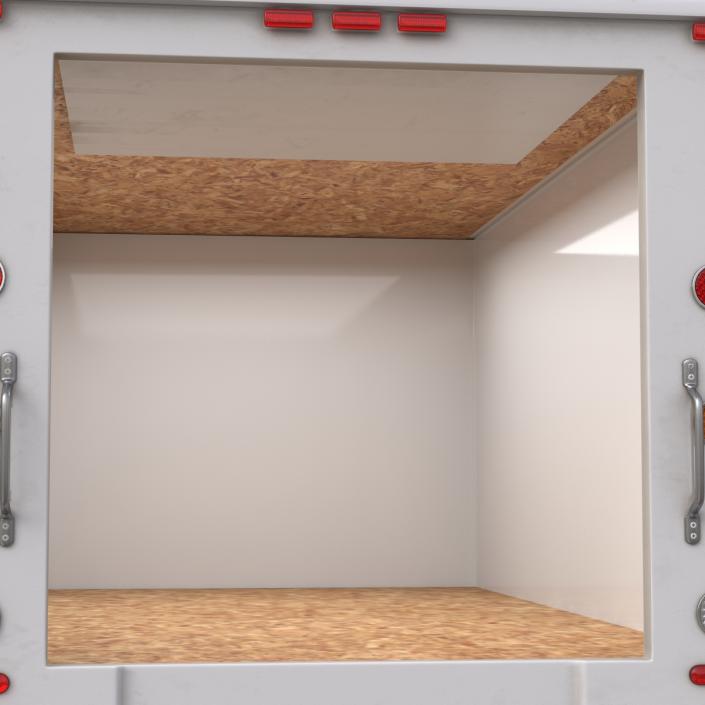 3D Post Office Truck Simple Interior model