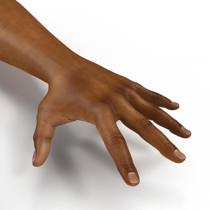 3D African Man Hands 3 Pose 4