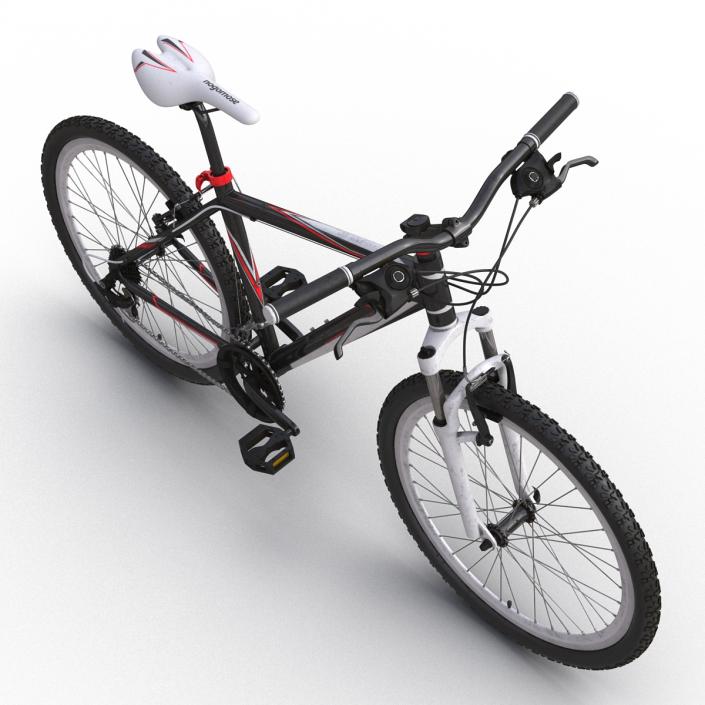 Mountain Bike Generic Red Rigged 3D