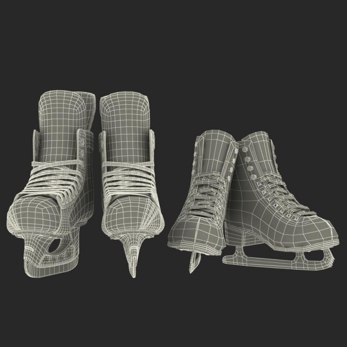 3D Ice Skates Collection