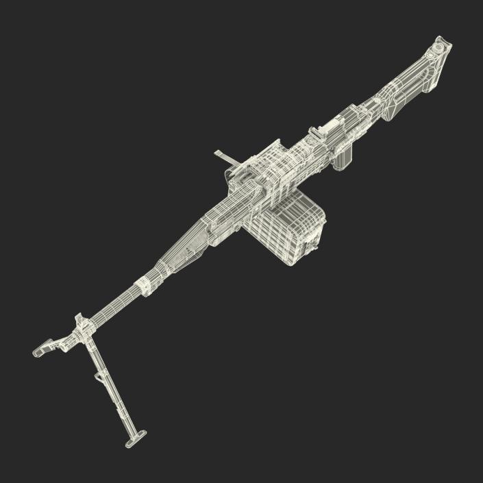 Russian Light Machine Gun Pecheneg 3D model