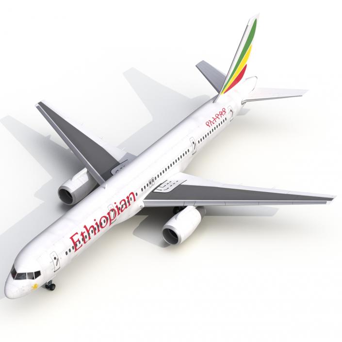 3D Boeing 757-200 Ethiopian Airlines model