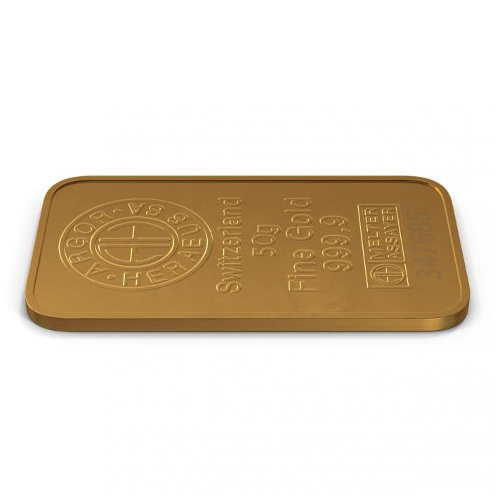 Gold Bar 50g 3D