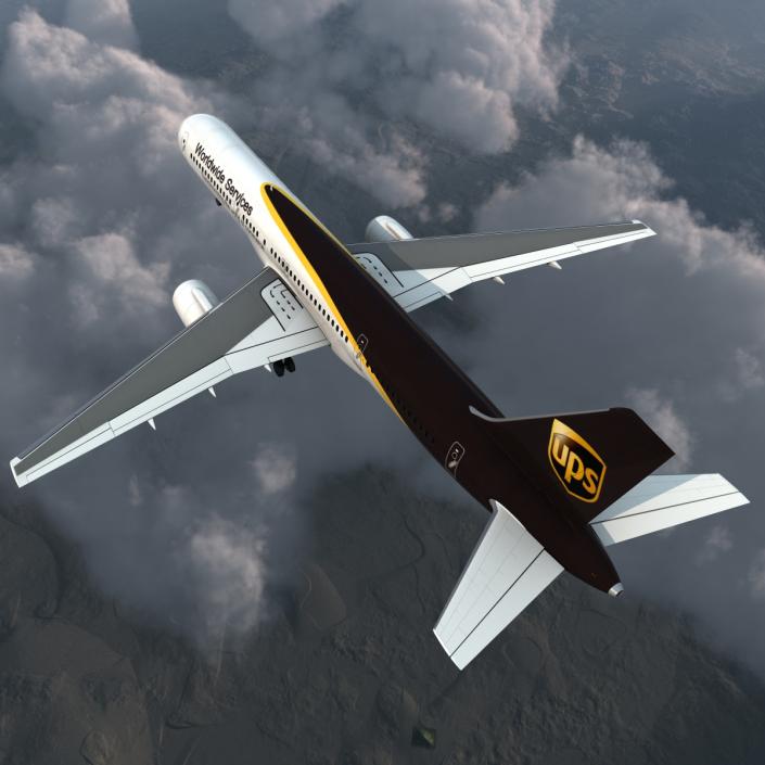 Boeing 757-200 UPS Airlines Rigged 3D model