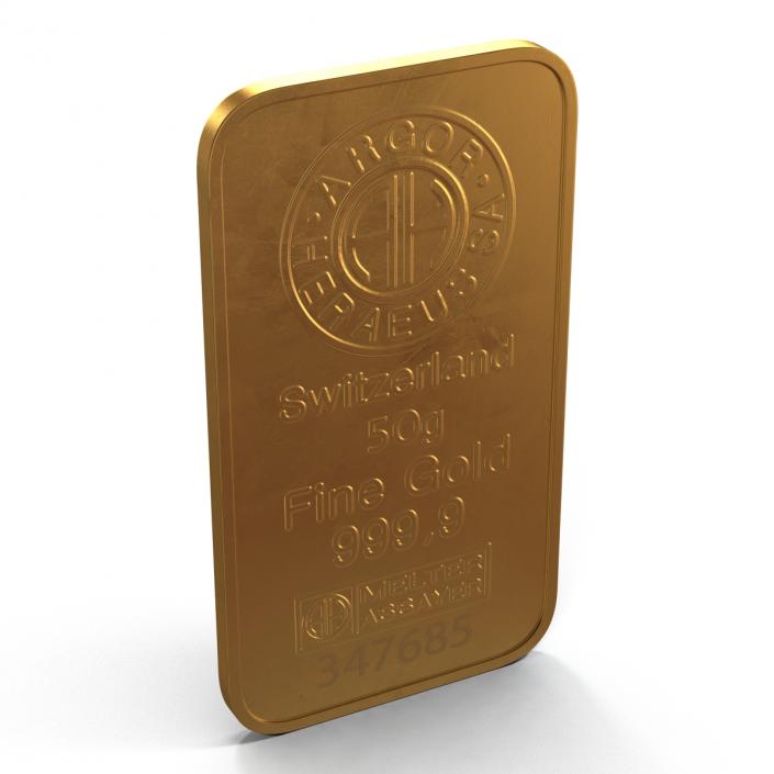 Gold Bar 50g 3D