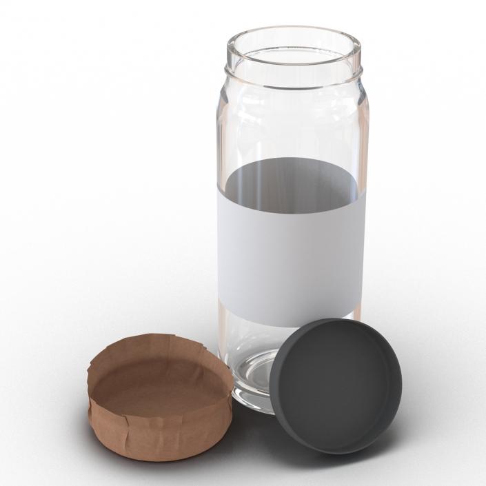 Black Tea In Glass Jar 3D