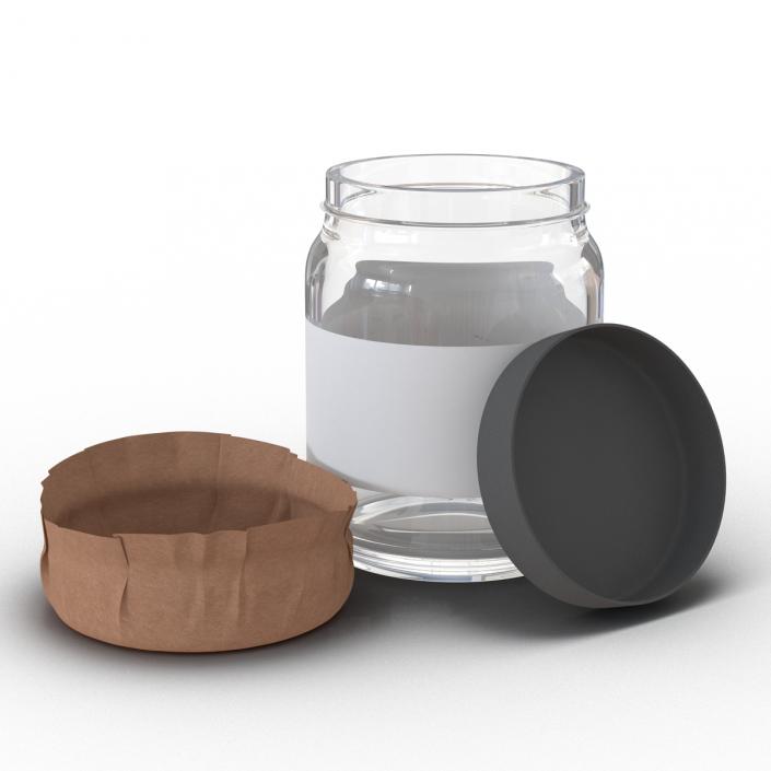 Black Tea In Glass Jar 3 3D model
