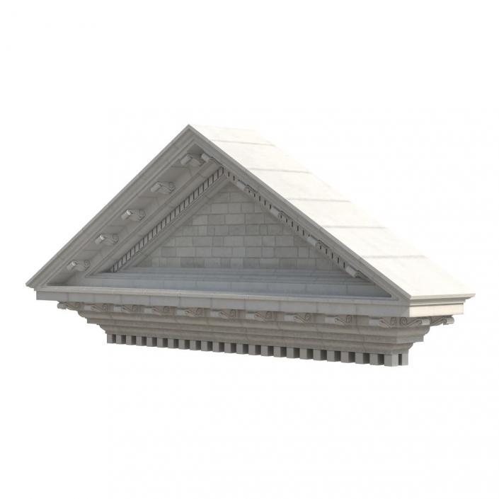 3D model Pediment Greco Roman