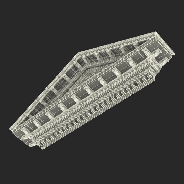 3D model Pediment Greco Roman