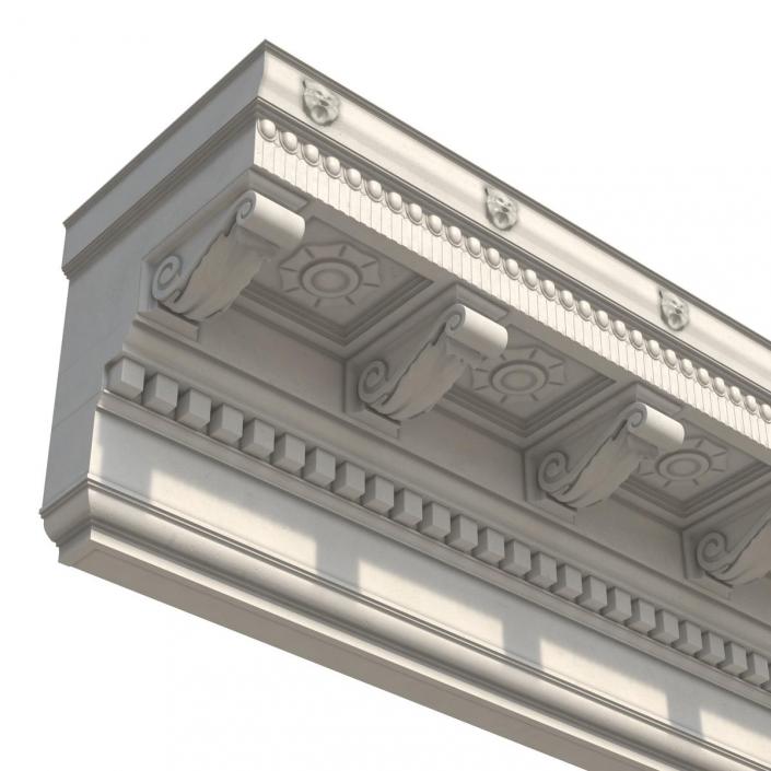 Corinthian Architrave and Frieze Greco Roman 3D model