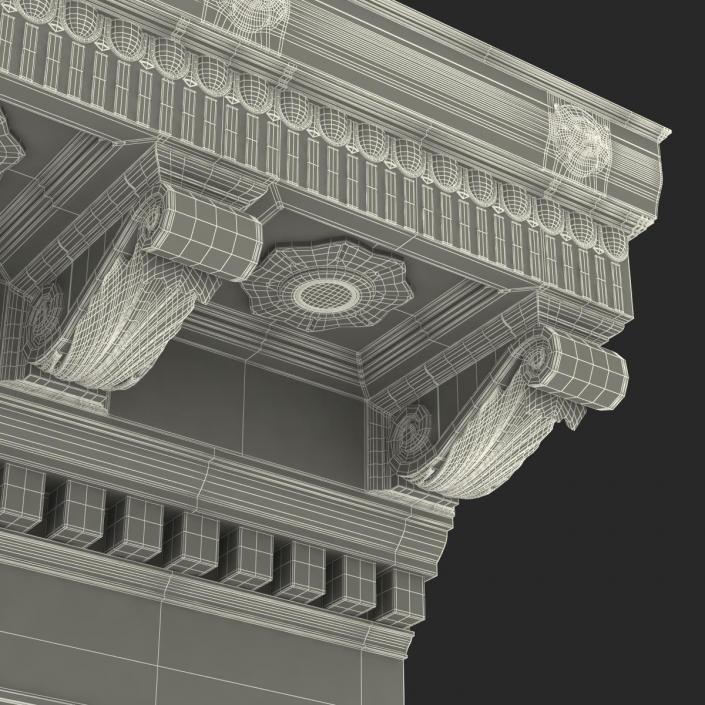 Corinthian Architrave and Frieze Greco Roman 3D model